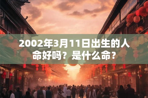 2002年3月11日出生的人命好吗？是什么命？