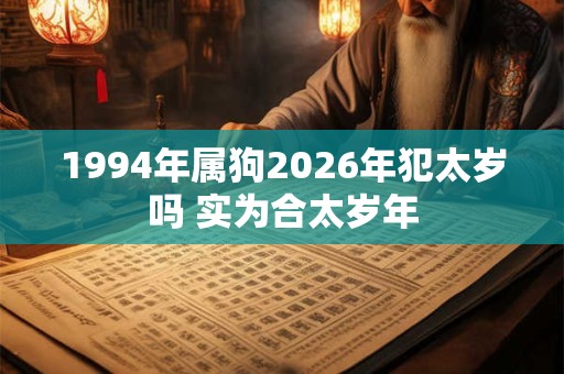 1994年属狗2026年犯太岁吗 实为合太岁年