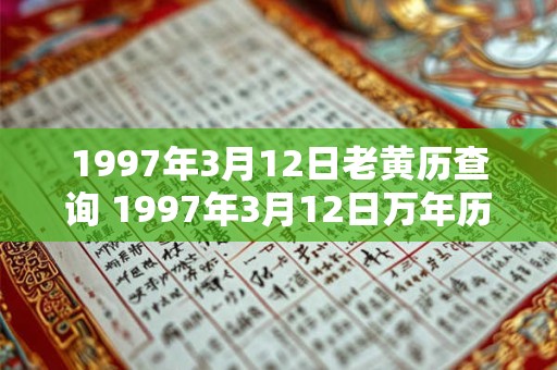 1997年3月12日老黄历查询 1997年3月12日万年历黄道吉日