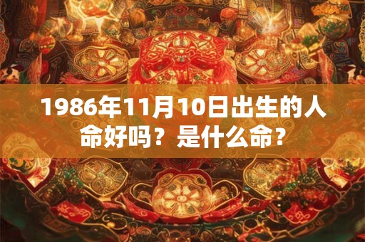 1986年11月10日出生的人命好吗？是什么命？