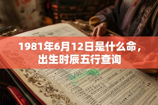 1981年6月12日是什么命，出生时辰五行查询