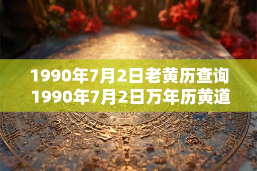 1990年7月2日老黄历查询 1990年7月2日万年历黄道吉日