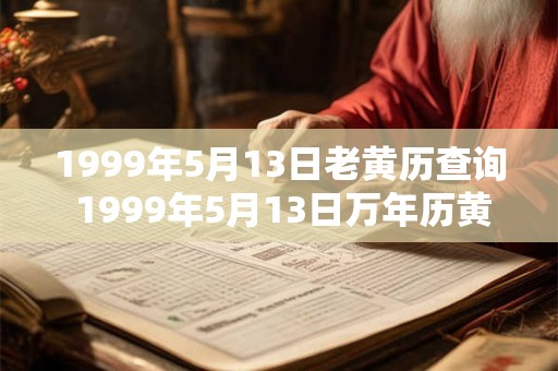 1999年5月13日老黄历查询 1999年5月13日万年历黄道吉日