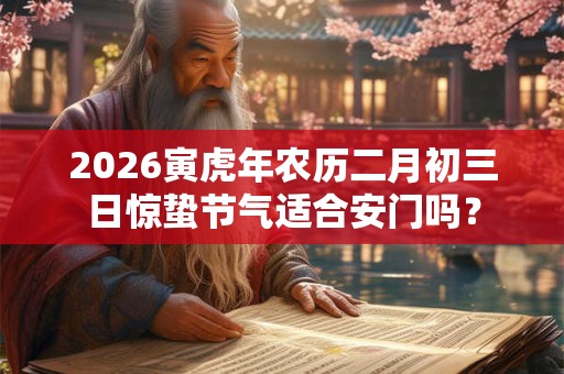 2026寅虎年农历二月初三日惊蛰节气适合安门吗? 2026寅虎年农历二月初三日惊蛰节气适合安门吗?