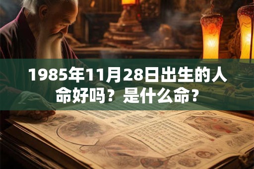 1985年11月28日出生的人命好吗?是什么命? 1985年11月28日出生的人命好吗?是什么命?