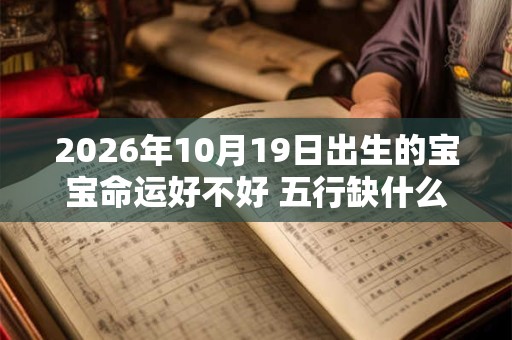 2026年10月19日出生的宝宝命运好不好 五行缺什么