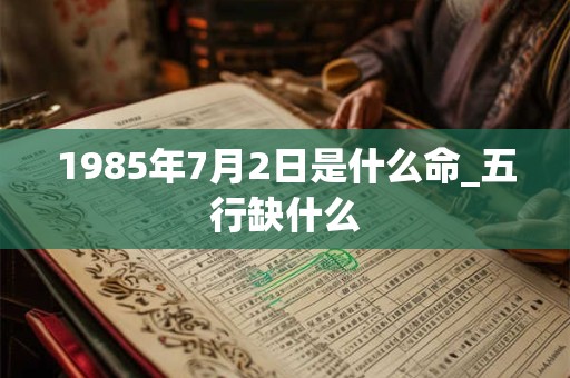 1985年7月2日是什么命_五行缺什么