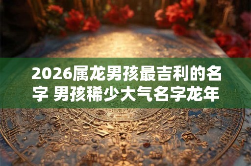 2026属龙男孩最吉利的名字 男孩稀少大气名字龙年