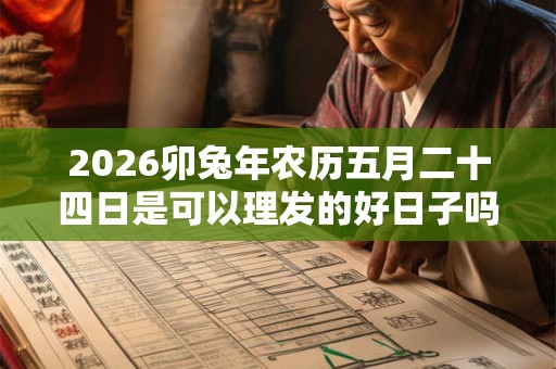 2026卯兔年农历五月二十四日是可以理发的好日子吗