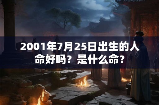 2001年7月25日出生的人命好吗？是什么命？
