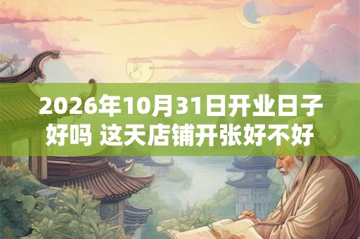 2026年10月31日开业日子好吗 这天店铺开张好不好 2026年10月31日开业日子好吗 这天店铺开张好不好