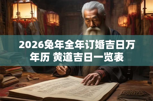 2026兔年全年订婚吉日万年历 黄道吉日一览表