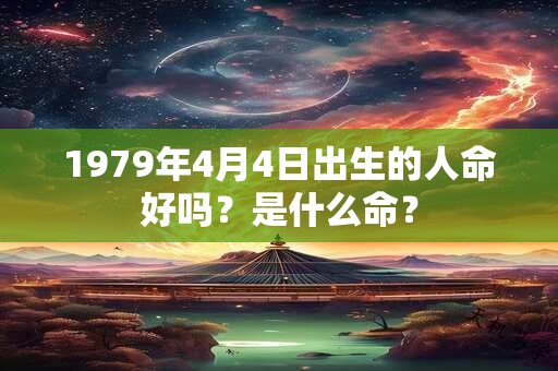 1979年4月4日出生的人命好吗？是什么命？
