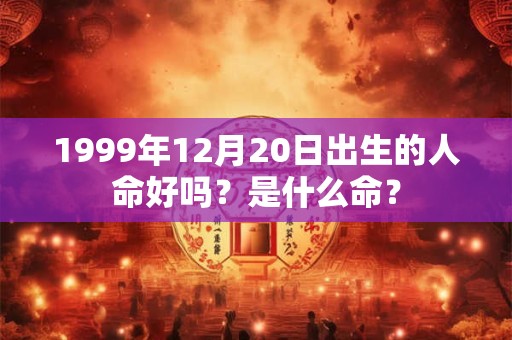 1999年12月20日出生的人命好吗？是什么命？