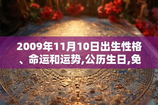 2009年11月10日出生性格、命运和运势,公历生日,免费算命