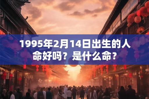 1995年2月14日出生的人命好吗？是什么命？