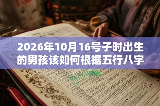 2026年10月16号子时出生的男孩该如何根据五行八字取名