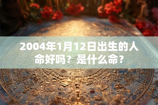 2004年1月12日出生的人命好吗?是什么命? 2004年1月12日出生的人命好吗?是什么命?
