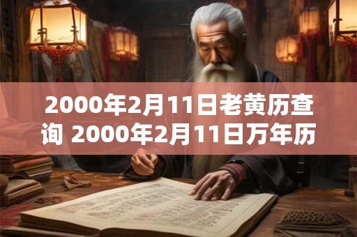 2000年2月11日老黄历查询 2000年2月11日万年历黄道吉日