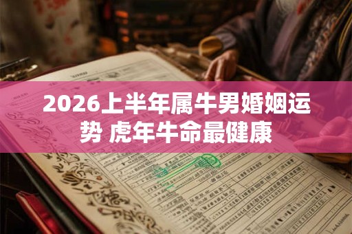 2026上半年属牛男婚姻运势 虎年牛命最健康