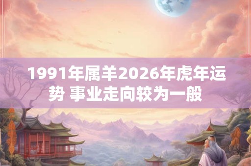 1991年属羊2026年虎年运势 事业走向较为一般 1991年属羊2026年虎年运势 事业走向较为一般
