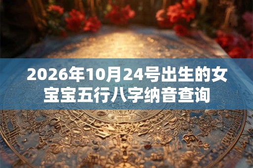 2026年10月24号出生的女宝宝五行八字纳音查询
