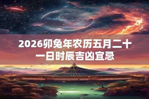 2026卯兔年农历五月二十一日时辰吉凶宜忌