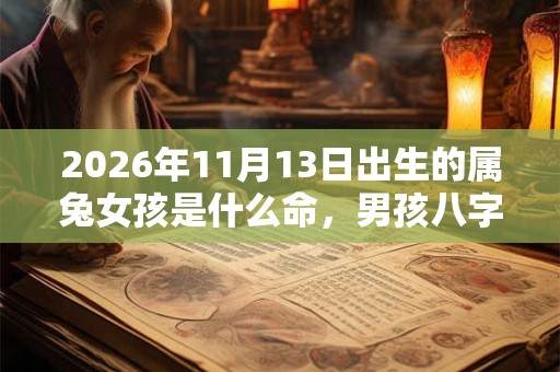 2026年11月13日出生的属兔女孩是什么命，男孩八字命运分析