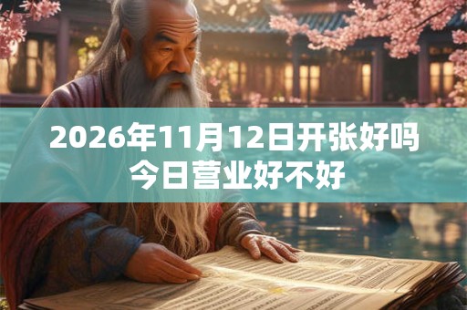 2026年11月12日开张好吗 今日营业好不好
