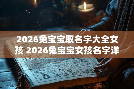 2026兔宝宝取名字大全女孩 2026兔宝宝女孩名字洋气