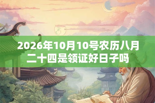 2026年10月10号农历八月二十四是领证好日子吗 2026年10月10号农历八月二十四是领证好日子吗