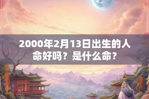 2000年2月13日出生的人命好吗?是什么命? 2000年2月13日出生的人命好吗?是什么命?