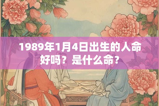 1989年1月4日出生的人命好吗?是什么命? 1989年1月4日出生的人命好吗?是什么命?
