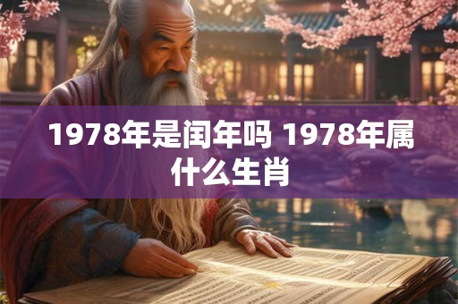 1978年是闰年吗 1978年属什么生肖