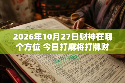 2026年10月27日财神在哪个方位 今日打麻将打牌财神方位! 2026年10月27日财神在哪个方位 今日打麻将打牌财神方位!