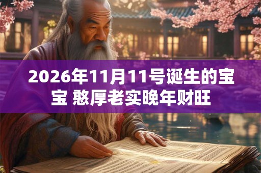 2026年11月11号诞生的宝宝 憨厚老实晚年财旺