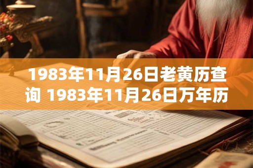 1983年11月26日老黄历查询 1983年11月26日万年历黄道吉日