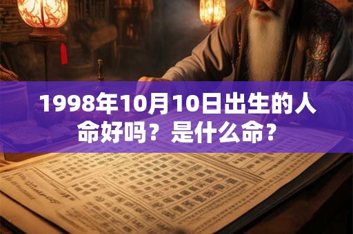 1998年10月10日出生的人命好吗?是什么命? 1998年10月10日出生的人命好吗?是什么命?
