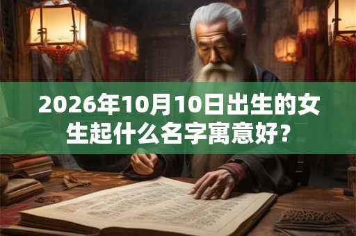2026年10月10日出生的女生起什么名字寓意好？