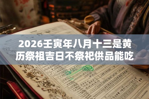 2026壬寅年八月十三是黄历祭祖吉日不祭祀供品能吃不 2026壬寅年八月十三是黄历祭祖吉日不祭祀供品能吃不