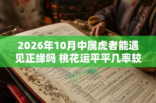 2026年10月中属虎者能遇见正缘吗 桃花运平平几率较小