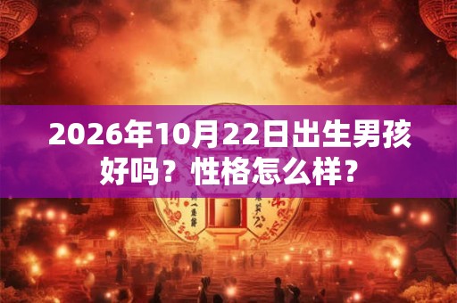 2026年10月22日出生男孩好吗？性格怎么样？