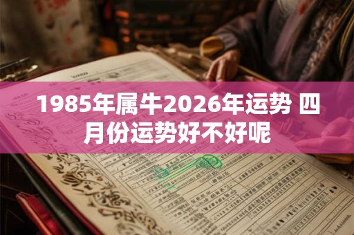1985年属牛2026年运势 四月份运势好不好呢