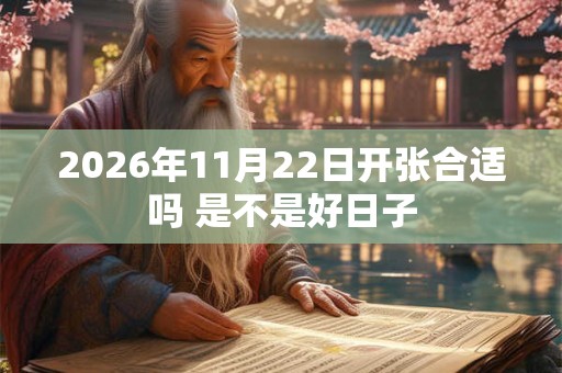 2026年11月22日开张合适吗 是不是好日子 2026年11月22日开张合适吗 是不是好日子