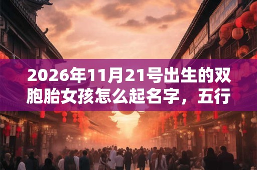 2026年11月21号出生的双胞胎女孩怎么起名字，五行属什么？