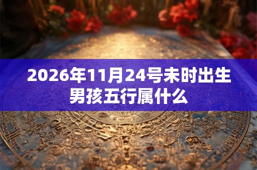 2026年11月24号未时出生男孩五行属什么