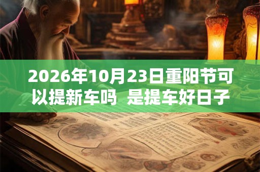 2026年10月23日重阳节可以提新车吗 是提车好日子吗 2026年10月23日重阳节可以提新车吗 是提车好日子吗