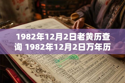 1982年12月2日老黄历查询 1982年12月2日万年历黄道吉日