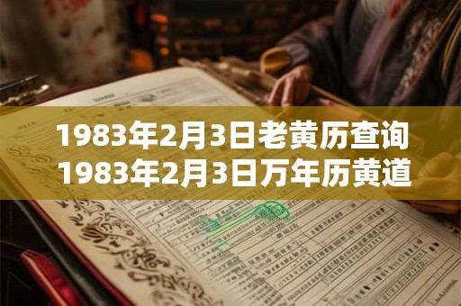 1983年2月3日老黄历查询 1983年2月3日万年历黄道吉日
