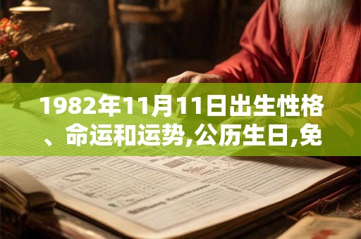 1982年11月11日出生性格、命运和运势,公历生日,免费算命
